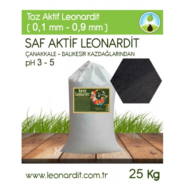 LEONARDİT AKTİF TOZ (0,1 MM - 0,9 MM) 25 KG BALIKESİR BÖLGESİ 